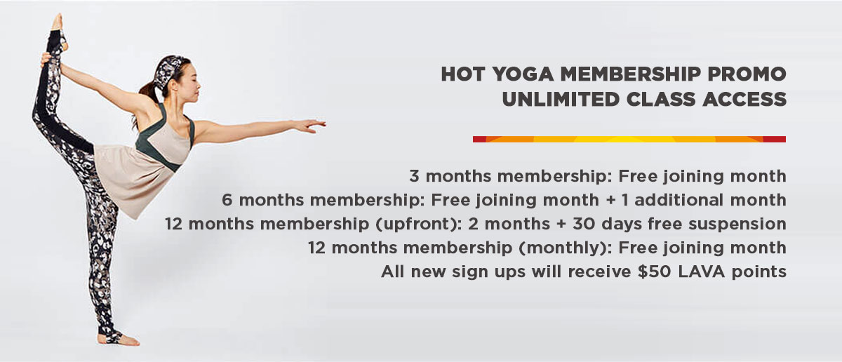 LAVA Hot Yoga & Fitness Promotion 2025